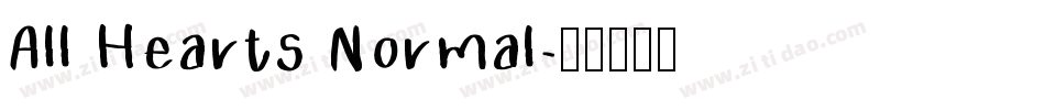 All Hearts Normal字体转换